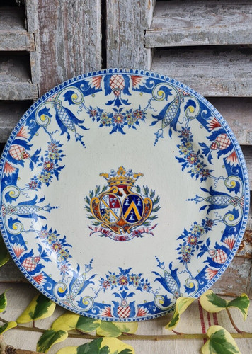 Ancienne assiette decor rouen - ancienne,