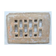 Ancien Sable Pierre Mural Fenêtre Jali Panneau Original Ancien Main Sculpté