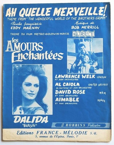Partition vintage sheet music