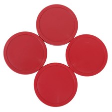 Rondelles De Jeu D'arcade De Table De Hockey Sur Air, 4 Pièces, 82mm, Rouge