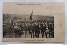 Les Riceys (Aube) - Fête de la Mutualité 1905, Le défilé (en tête, la société Mu