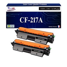 2 Toners compatible avec HP LaserJet Pro MFP M130fw, MFP M130nw, CF217A (17A) No
