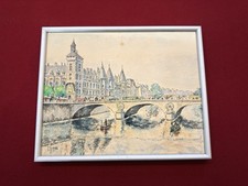 Peinture À Huile Signée 1946