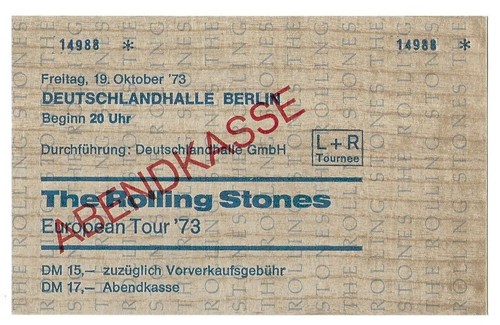 Rare ticket billet concert - ticket,