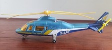 Majorette - Hélicoptère - Police - 1:64 - Saphir - Die Cast - Agusta 109 - 1985