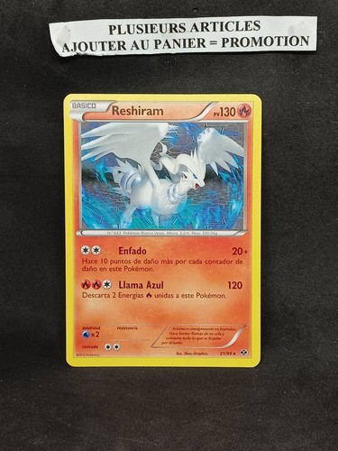 Carte pokemon reshiram 99 - carte,