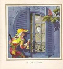 Nos Vieilles Chanson Jean  Adrien  Mercier ILLUSTRATION AU CLAIR DE LA LUNE