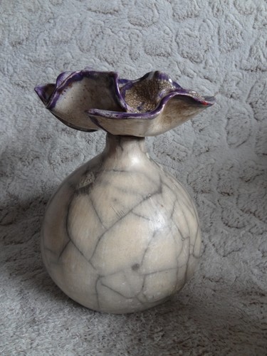 Vase céramique raku - en,