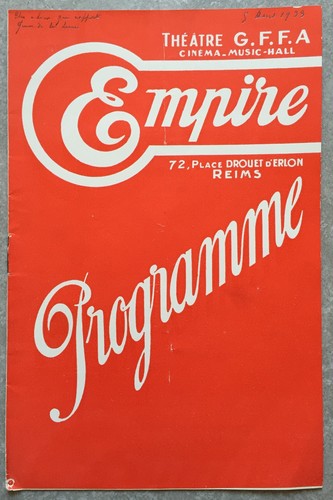 Programme empire reims jean - jean, de
