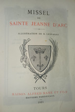 missel de la sainte  jeanne