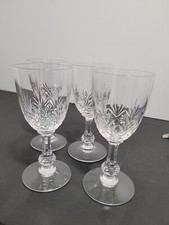 4  verres cristal Saint Louis modèle Massenet H 11.9 cm