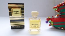 ANCIENNE & JOLIE miniature  IVOIRE de BALMAIN pleine + BOITE QUASI  NEUVE 7,5 ML