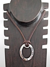 Collier Cuir Marron /