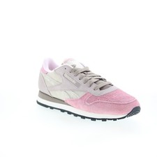 Reebok Classic Leather baskets pour hommes en suede rose 42