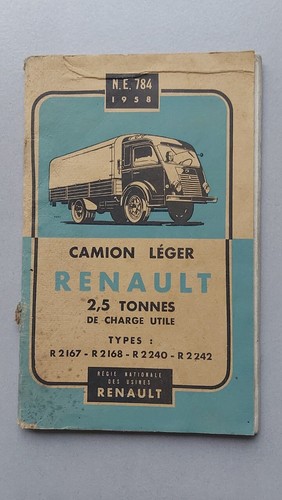 Notice camion léger renault - notice,