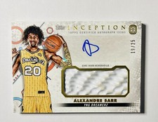 2023 Topps Inception OTE ALEXANDRE SARR White Auto Shoe Relic /25