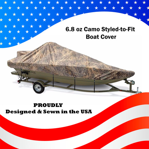 Camo boat cover for carolina - camo,