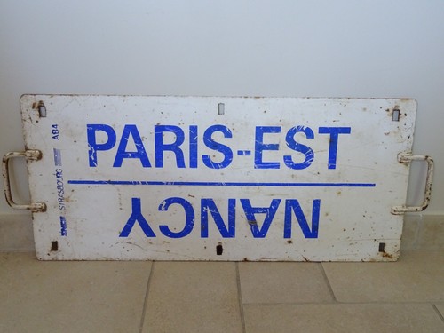 Plaque sncf paris - plaque, /