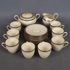 Service À Café En Porcelaine Seltmann Weiden Bavaria Bleu Or Vintage Années 70