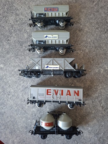 Lot wagons silo trémie - 5,