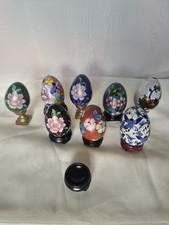 8 oeuf asiatique cloisonné
