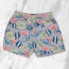 VILEBREQUIN X ROY ROGERS Short De Bain Homme Poissons Floraux Poches Short Tg XL