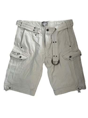 Bermuda cargo blanc homme - blanc,