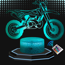 Lampe de chevet 3D LED Moto