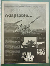 9/1982 PUB OERLIKON BUHRLE