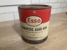 Esso Bidon En Métal Et En
