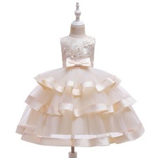 Robe De Princesse En Dentelle Pour Fête De Fille 4-10 Ans Tutu