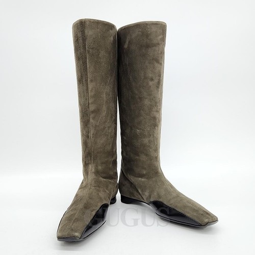 Hermes bottes longues - bottes, daim