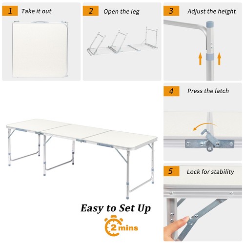 6ft 180 60cm aluminum alloy - 6ft,