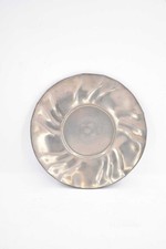 Assiette En Étain Avec Blason 17 Cm