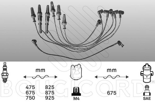 Fils bougies faisceau - de,