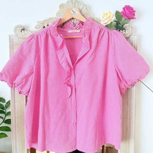 Chemise rayée rose - rose, blanche
