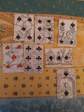 Cartes jouer jeu des - a,