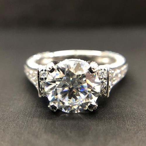 2ct round cut certified - 2.2ct,