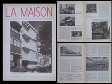 LA MAISON N°9 1945 PAUL AMAURY MICHEL, RECONSTRUCTION PERRET, GARE BRUGES,HERBST