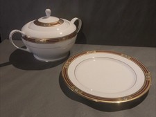 RARE Soupière Légumier Avec Plateau Manufacture Royale Les Abeilles De Chantenoy