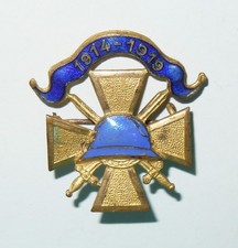 INSIGNE EPINGLETTE  ANCIENS COMBATTANTS DE LA GUERRE 1914 / 1919