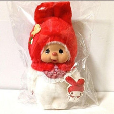 Peluche poupée Sanrio My Melody Chimutan Monchhichi M Sekiguchi NEUVE 2018 rare