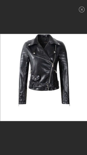 Black faux leather - , with