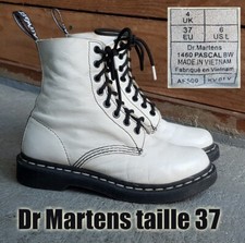 Dr MARTENS "Pascal" taille 37 UK4 cuir souple blanc 1460