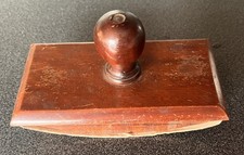 Ancien Tampon Buvard en bois pour bureau