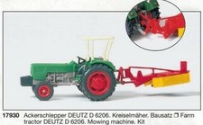 PREISER 17930 Échelle HO Tracteur Agricole Avec Tondeuse (En Kit À Construire)