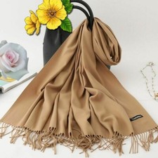 Large Echarpe châle étole camel ,cachemire mélangé top qualité cadeau