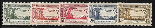 Soudan 1940 yvert 5 neufs - soudan,
