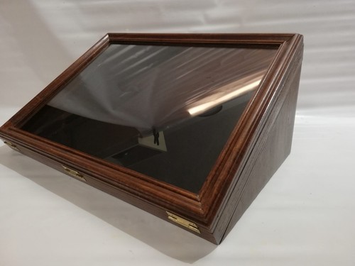 Vitrine vrai bois avec - bois,