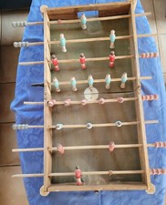 RARE ANCIEN BABY FOOT EN BOIS PLIABLE A RENOVER, PLIER 38X39X15CM, OUVERT 76X7,5